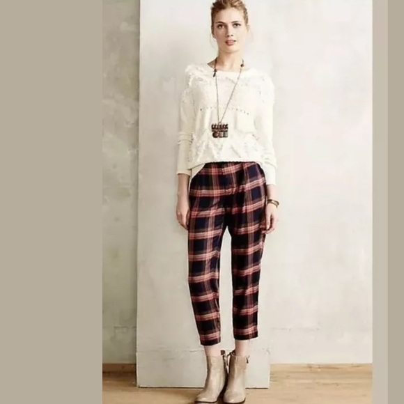 Anthropologie MOTH Bramble Fringe Sweater Ivory Pullover Knit Wool Alpaca Blends - Picture 7 of 11